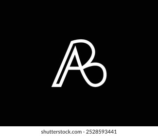 creative letter AB logo design template