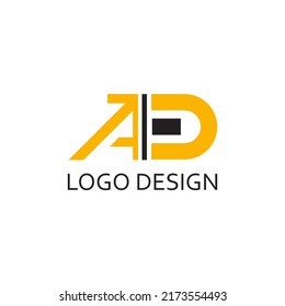 creative letter ad monogram for logo design template2