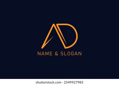 Creative letter AD vector design featuring modern and professional styles, ideal for logos, branding, and print. High-quality, scalable artwork ready for download and use.
