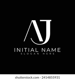 Creative Letter AJ Logo. Abstract Business Logo Design Template