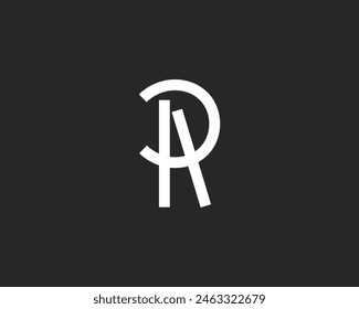 Creative Letter AP or AR or RA Logo Design template