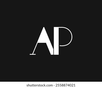 creative letter AP logo design template