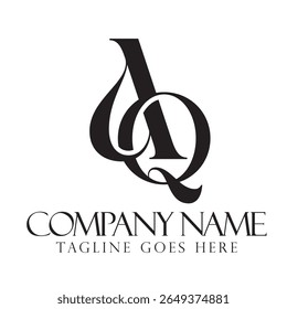 Creative letter AQ or QA vector logo design concept for a business and a company identity