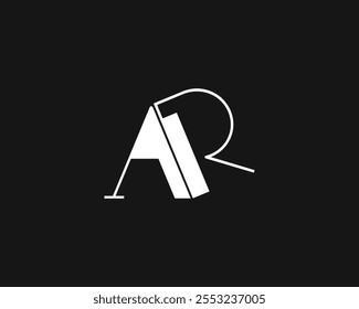 creative letter AR logo design for company