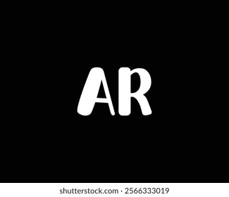 creative letter AR logo design template