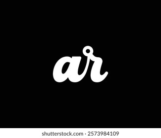 creative letter AR logo design template