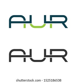 Creative letter aur logo icon illustration