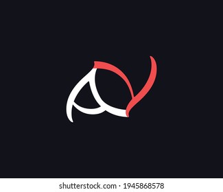 creative letter AY logo design vector template