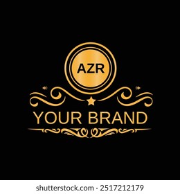 Creative letter AZR monogram for business logo design template