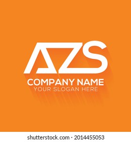 letra creativa plantilla de diseño del logotipo de AZS ,logotipo de inicio, logotipo minimalista, diseño de logotipo plano