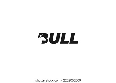 Creative Letter b bull Logo Design Vektorgrafik