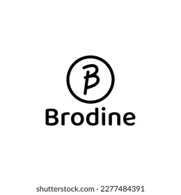creative letter B in circle vector logo design
