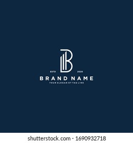 creative Letter B Financial Chart Logo Design vector template