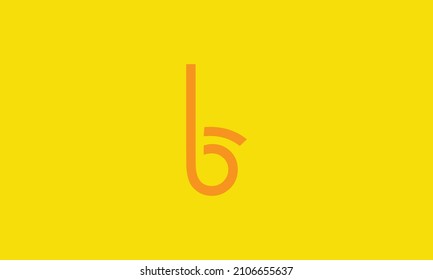Creative letter B graphic lines alphabet iconlogo design