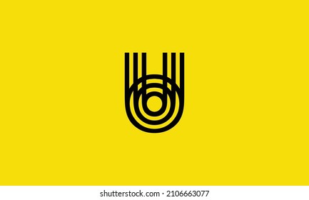 Letra creativa B líneas gráficas diseño del logotipo del icono del alfabeto