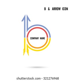 Creative letter B icon logo design vector template.Vector illustration