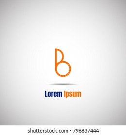 Creative letter B logo
