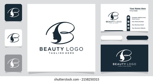 Creative Letter B Logo Beauty Logo Stock Vector (Royalty Free ...