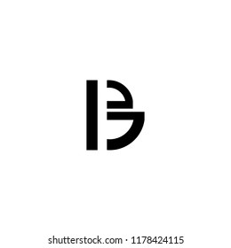 Creative letter b logo design vector template