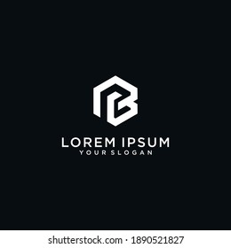 Diseño de logotipo de letra creativa B con concepto moderno para la empresa Premium Vector. parte 1