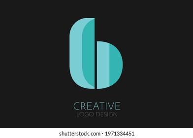 Creative letter b logo design