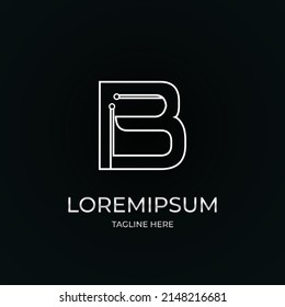 Diseño del logotipo de la carta creativa B
