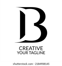 Creative Letter B Logo design vector template.  ABC Typeface monogram. Alphabet. Type Character Logotype symbol.