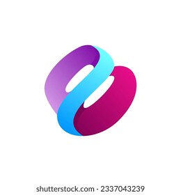 Creative letter B logo design