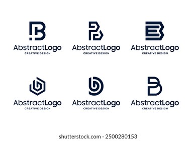 Creative letter B logo design collections