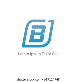 creative letter B logo design template 