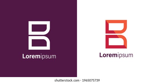 logotipo de letra creativa b. logotipos b iniciales. 