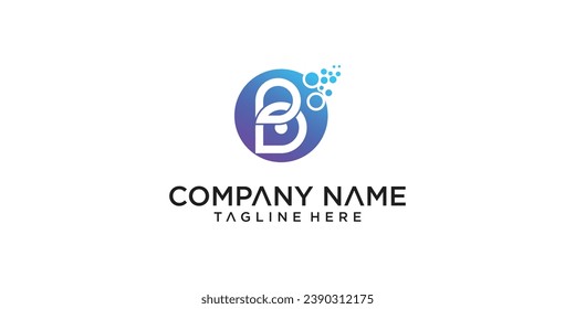 Diseño de plantillas de logotipo de letras B creativas con concepto moderno| vector premium