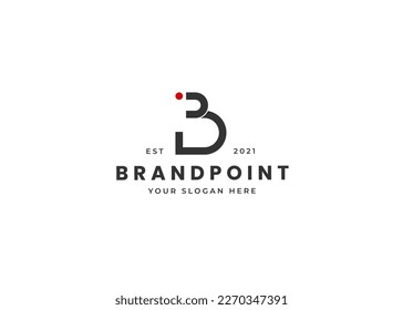 Logotipo de monograma de letra creativa B con diseño de líneas limpias y elegantes ilustración vectorial