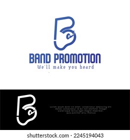 Creative letter B Music logo design - vector illustration. letter B with saxophone for the logo of jazz music - vector template.