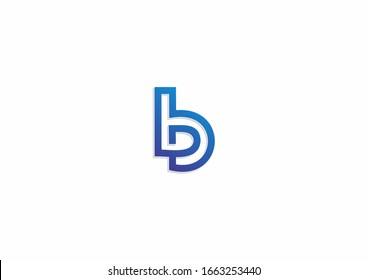 Creative letter b vector logo design symbol