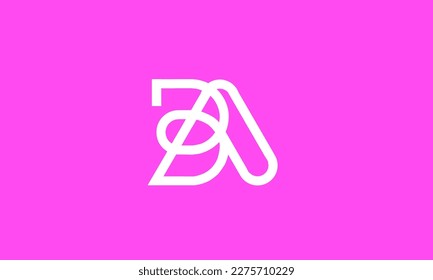 Creative letter BA, BA Logo Design Template Vector. Modern B A logo design.