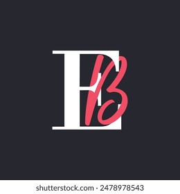 Creative Letter BA Logo Design. Abstract Initial B and A logo, usable for branding and business logo