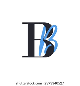 Creative Letter BB Logo Design. Abstract Initial B and B logo, usable for branding and business logo