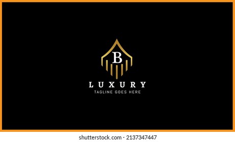 Creative Letter Bb Luxury Line Art Stock Vector (Royalty Free ...