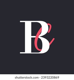 Diseño del logotipo BC de carta creativa. Resumen Logo inicial B y C, utilizable para marca y logotipo comercial