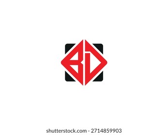 Creative Letter BD logo design DB vector logo designs, BD logo