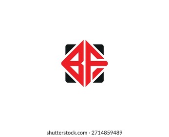 Creative Letter BF logo design BF vector logo designs, FB logo
