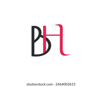 Creative Letter BH Logo Design Vorlage