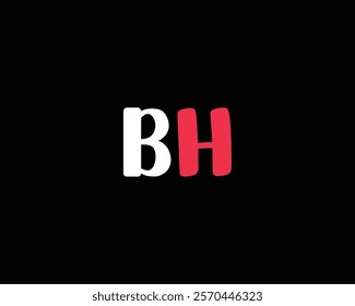 creative letter BH logo design template