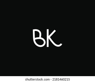 Creative Letter Bk Logo Design Vector Stock Vector (Royalty Free ...