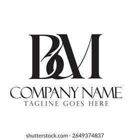 Creative letter BM or MB vector logo design concept for a business and a company identity