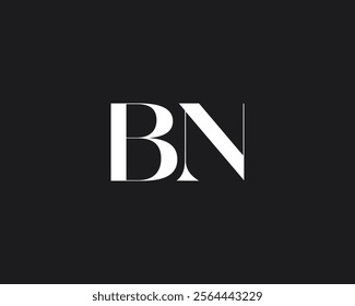 creative letter BN logo design template for company