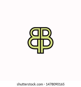 creative letter bp logo design idea