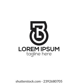 Creative letter business LB, BL monogram logo design isolated vector template illustration