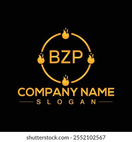 Creative letter BZP unique logo design template for company